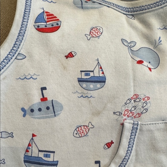 Kissy Kissy romper whales sea cotton 3-6 months - Picture 3 of 3
